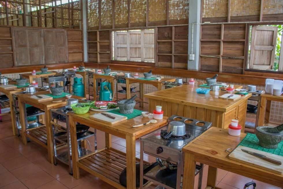 Thai farm Chiang Mai cooking school classroom