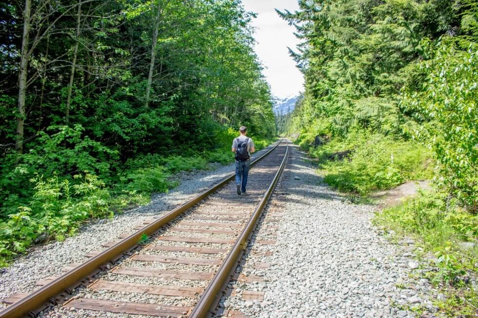 Train Wreck Hike Along Tracks Whistler