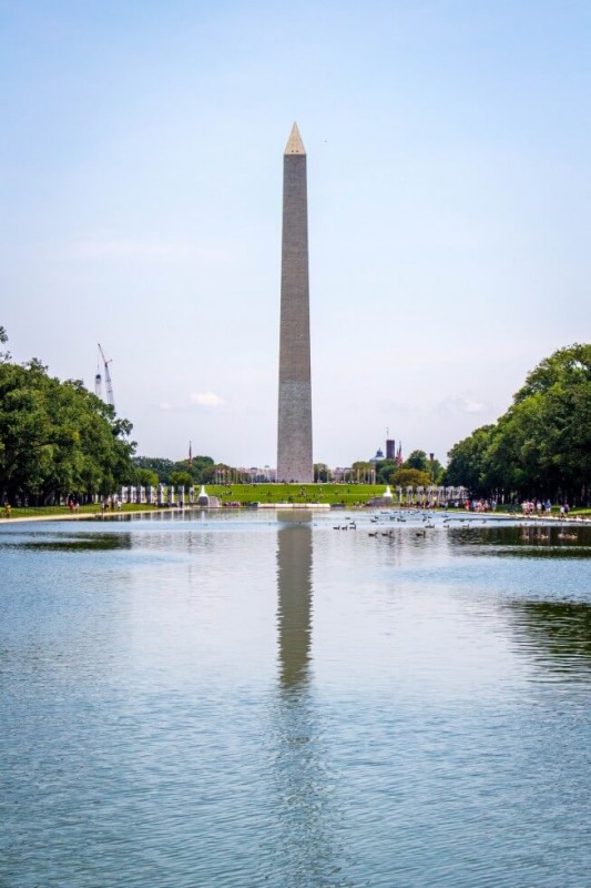 Washington DC Washington Monument Reflection