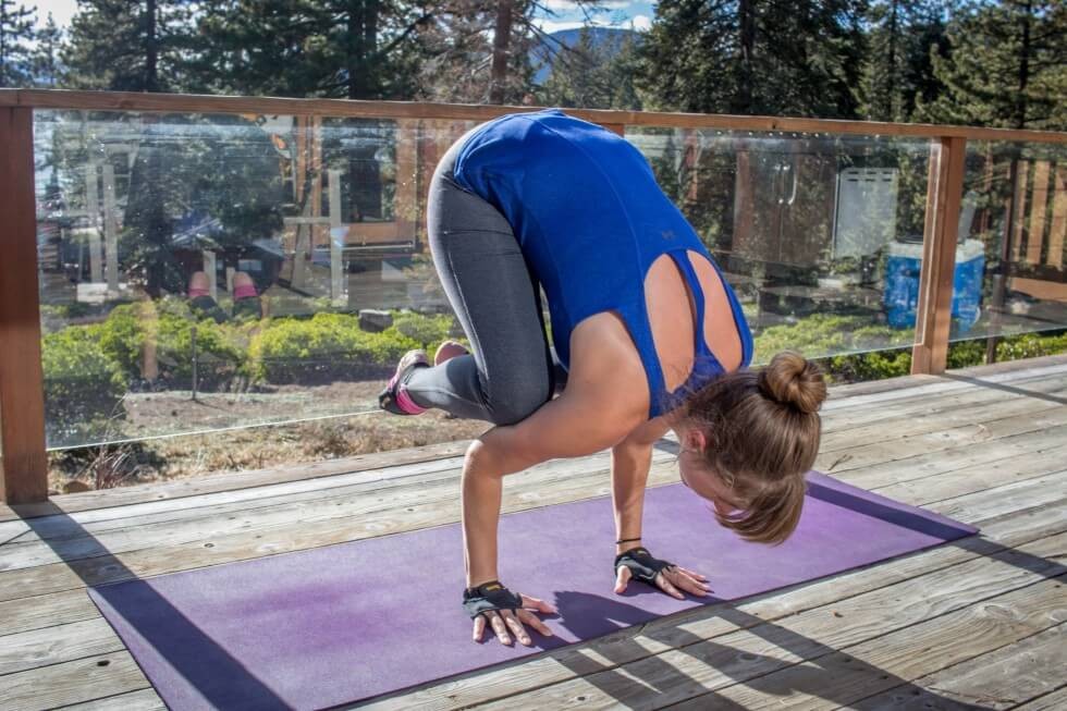 Yoga Paws Crow on mat