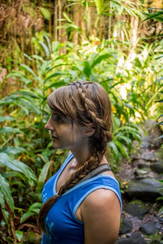 Jenny at the Kaumana Caves Hilo Hawaii