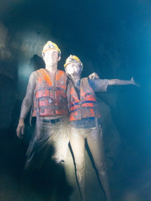 Exploring Dark Cave in Phong Nha Vietnam