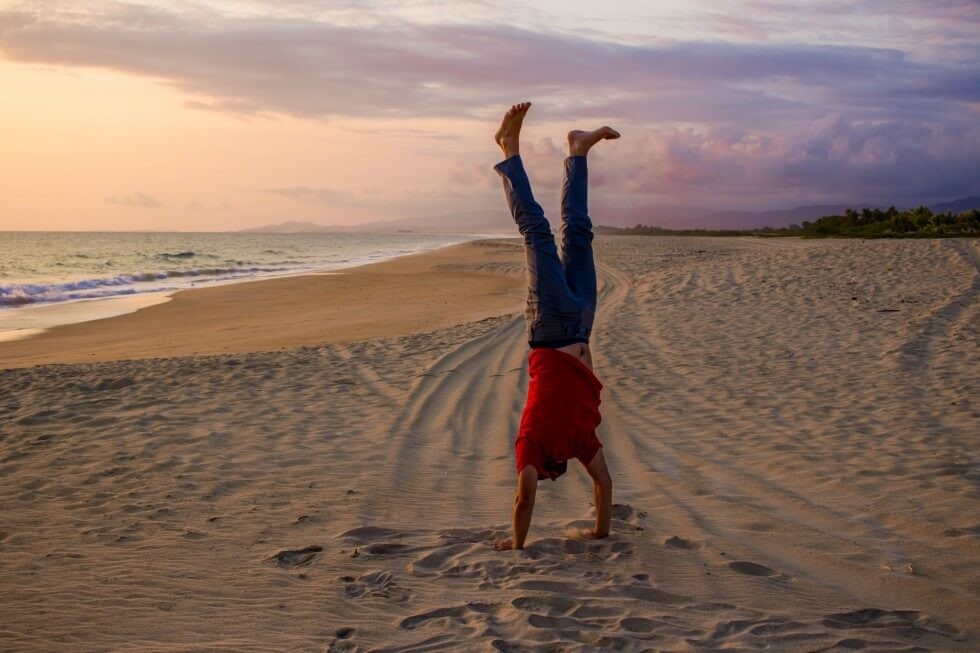 Handstands on the Beach