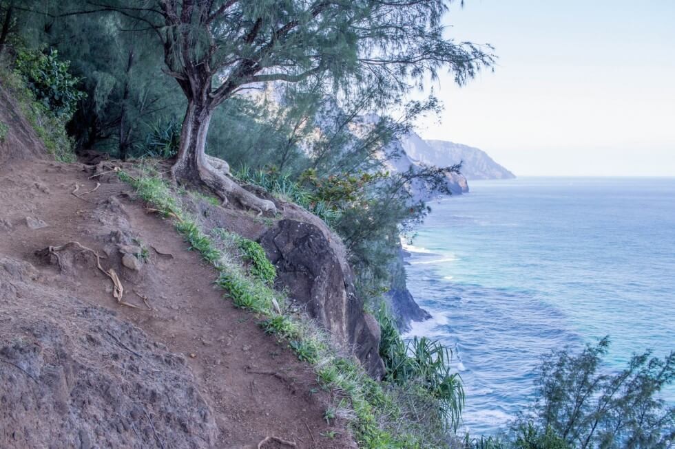 Kalalau Trail on the Na Pali Coast Kauai
