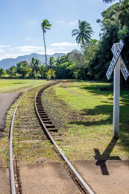 Train Tracks at Koloa Rum Plantation Best of Kauai