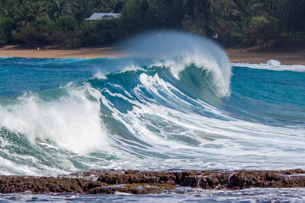 Wave at Haena Beach Kauai