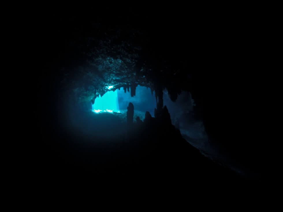 Merida Cenote Diving seeing the light