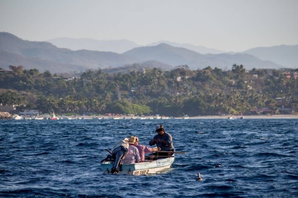 Fishermen in Puerto Escondido Mexico
