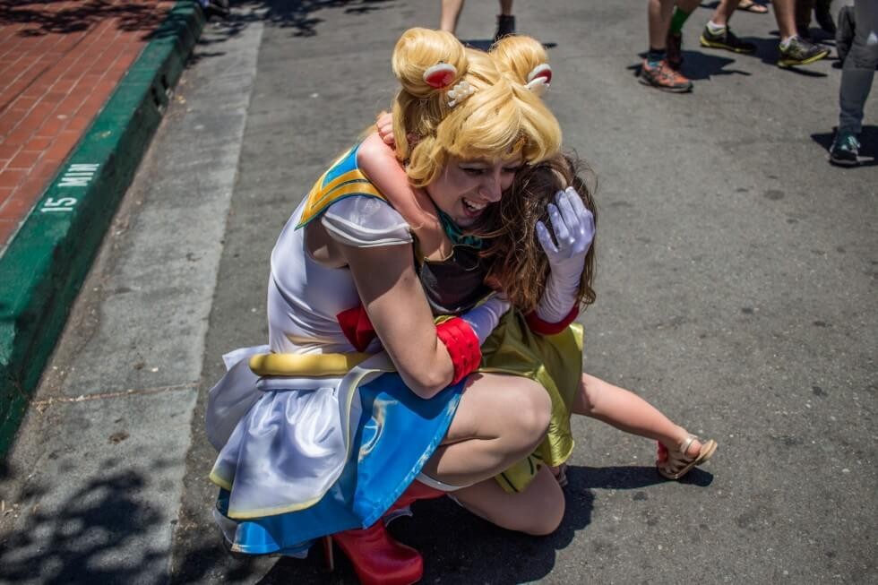 San Diego Comic Con 2015 Sailor Moon meets a fan