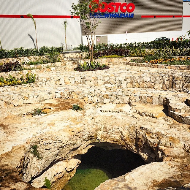 Cenote in Merida Costco Parking Lot