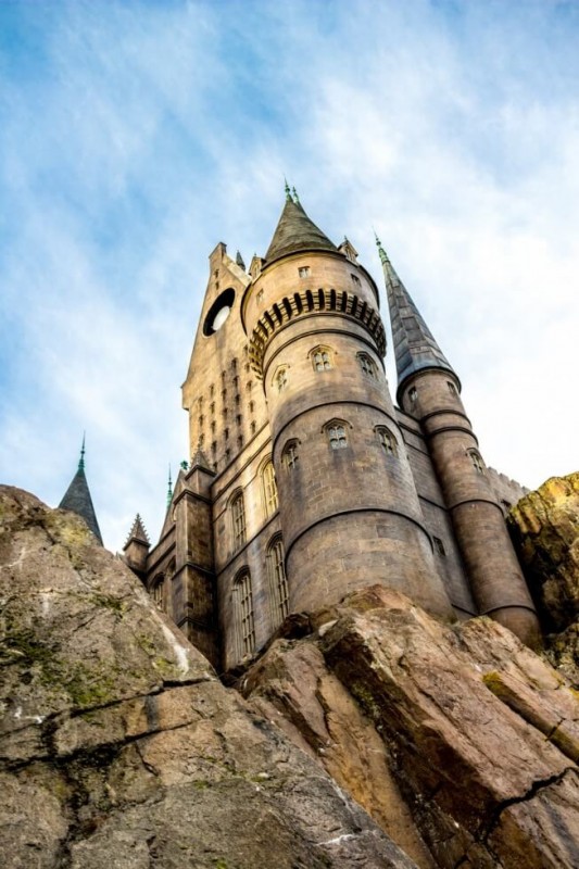 Looking Up at Hogwarts Harry Potter World