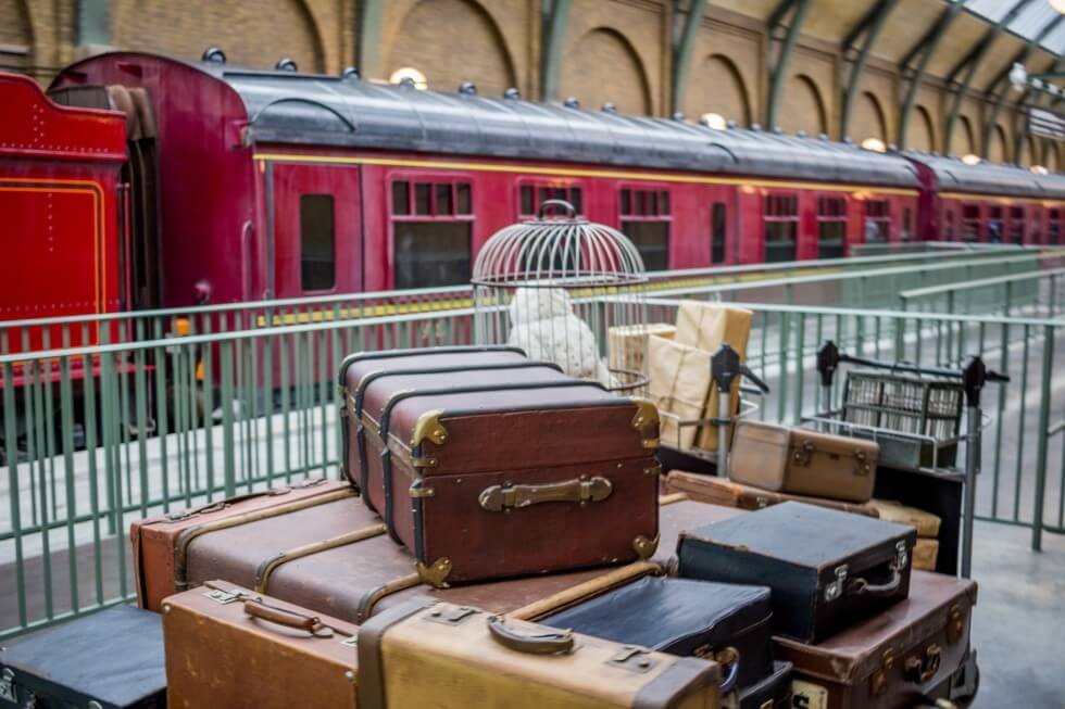 Luggage at King's Cross Station Harry Potter World