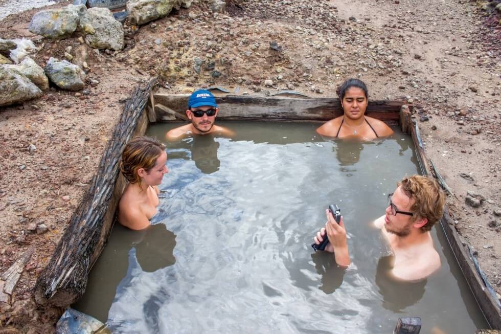 Soaking Ngawha Hot Pools Haka Tours New Zealand