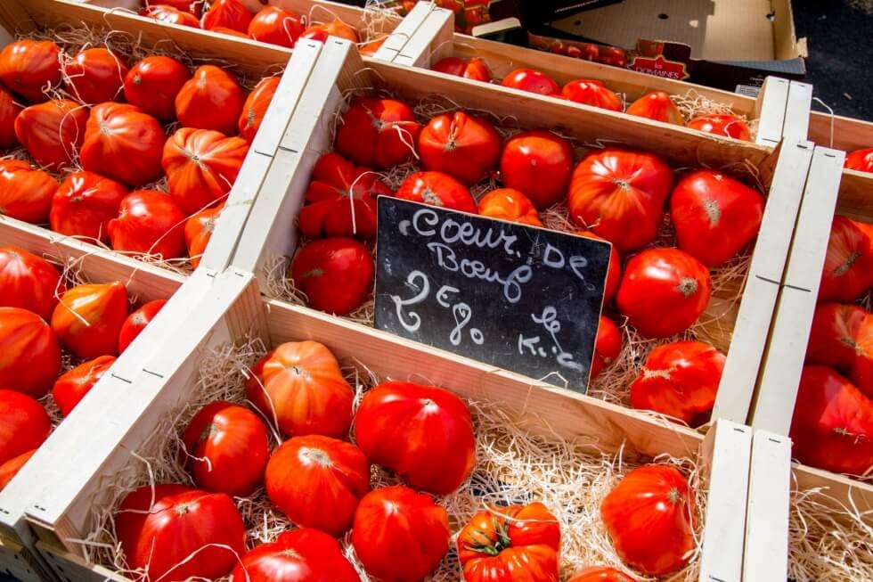 Tomatos at the market Aix en Provence