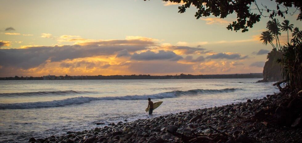 Honoli'i Paka Beach Park Hilo Hawaii Sunrise