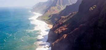 Blue Hawaiian Kauai helicopter tours of Na Pali coast